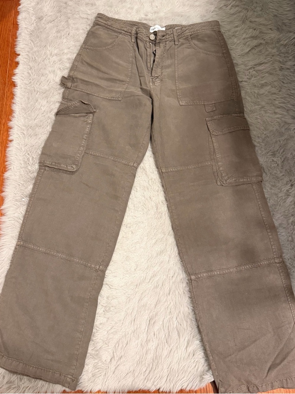 Zara Brown Cargo Pants - Picture 3 of 5